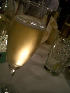 a lil' bubbly to toast the bride and groom