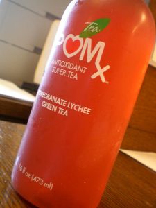 POMx Pomegranate Lychee Green Tea - not so good...